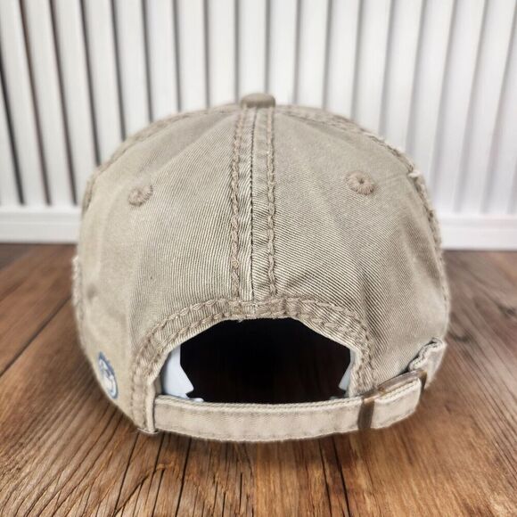 Life is Good Distressed Strapback Hat Cap Gray 'Optimism Can Take You Anywhere' - Picture 5 of 10